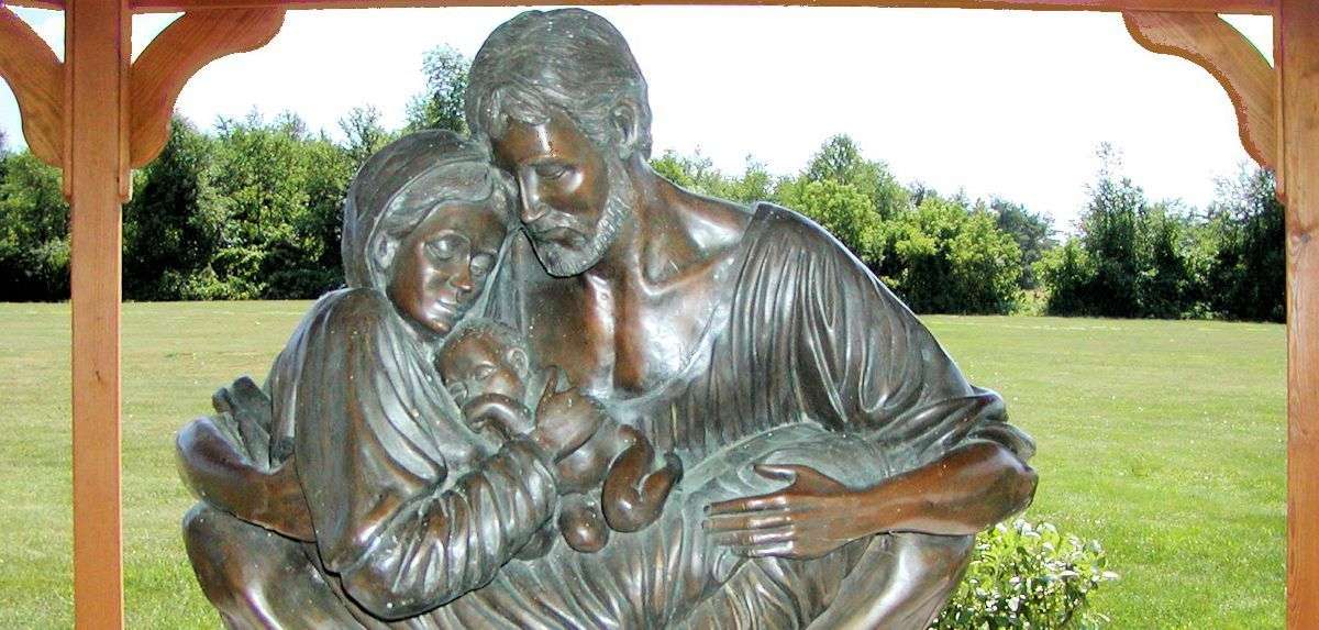 the Holy Family protected by Saint Joseph